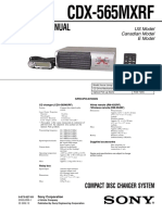 Service Manual: CDX-565MXRF