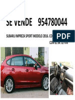 se vende subaru impreza 