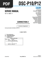 Service Manual: DSC-P10/P12