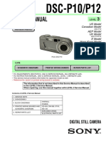 Service Manual: DSC-P10/P12
