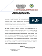 Narrative Report On Brigada Eskwela 2019: Department of Education