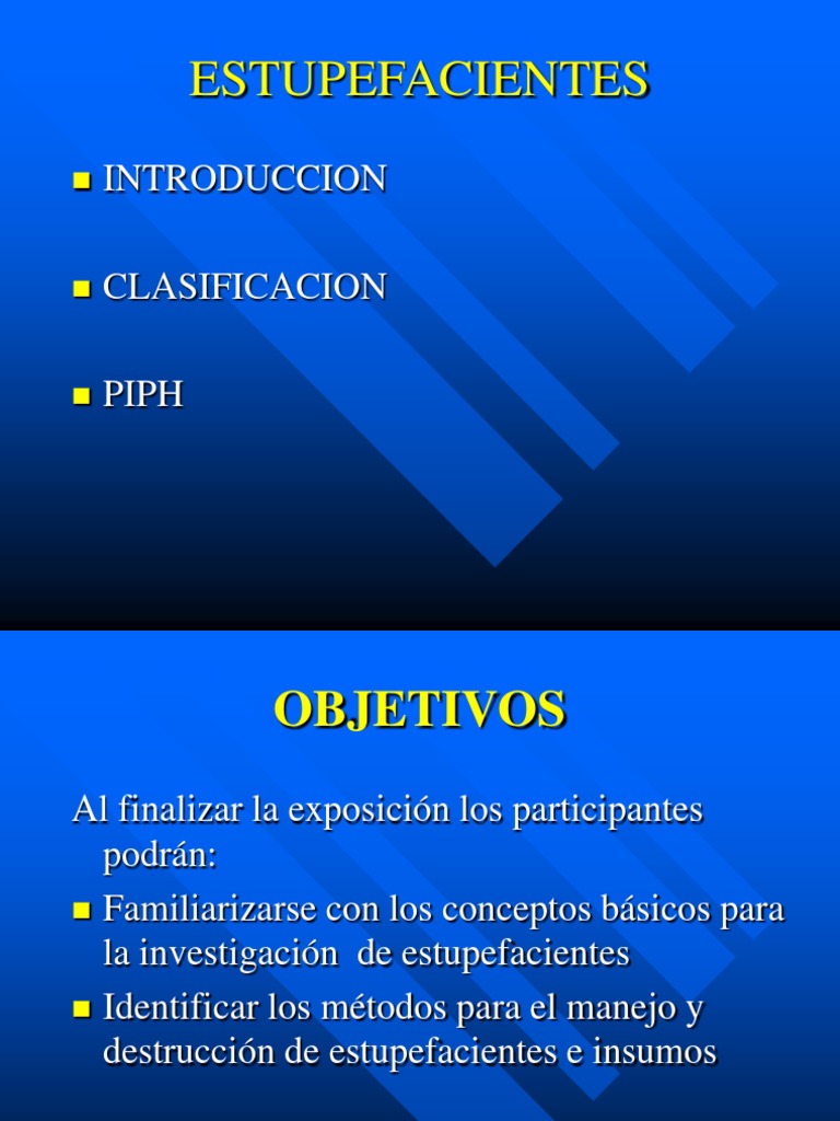 Estupefacientes, PIPH (Entrega) | PDF | Cocaína | Opio