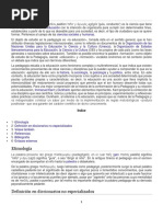Pedagogía