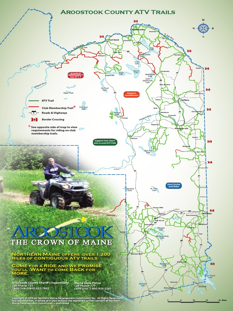 Maine ATV Map PDF Outdoor Recreation Land Transport