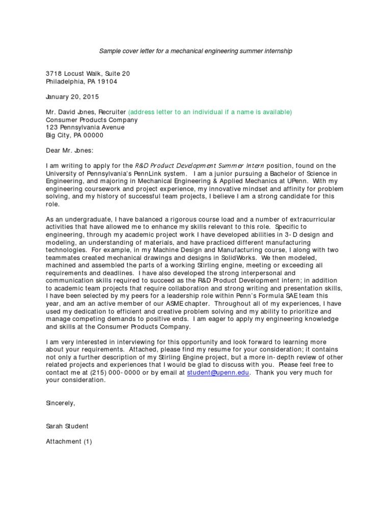 Job Application Letter For Engineering Internship PDF | PDF | Art