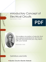 Introductory Concept of Electrical Circuits