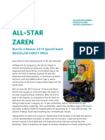 All-Star Zaren: Run For A Reason 2019 Special Guest Massillon Family Ymca