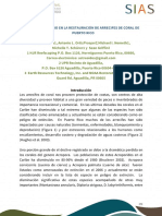 Casos de Estudio en La Restauración de Arrecifes de Coral (Puerto Rico)