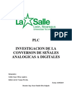 Investigacion - Conversion de Señales Analogicas A Digitales