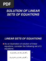 Tm4112 - 6 Solution of Linear Sets of Equations