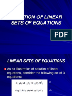 Tm4112 - 6 Solution of Linear Sets of Equations