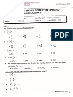 Soal PTS Matematika Kelas 5 Semester 1 PDF