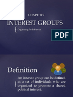 Interest Groups: Organizing For Influence
