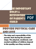 The Important Roles & Responsibilities of Parent in Child