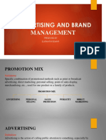 Advertisement and Brand Management