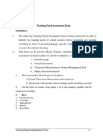 Training Need Assessment Form