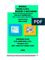 Welfare: Materi Pokok Materi Pokok Materi Pokok Materi Pokok