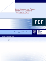 WIPO Strategic Realignment Program Presentation To Directors August 28, 2009