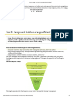 Designing A Energy Efficient Building