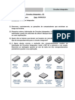 Lista de Exercícios - Circuitos Integrados - 01 PDF