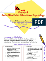 Cluster 4 Anita Woolfolk's Educational Psychology: Learner Differences and Learning Needs