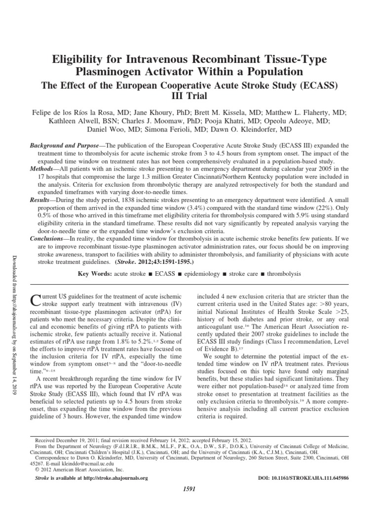 Stroke Aha | PDF | Stroke | Health Care