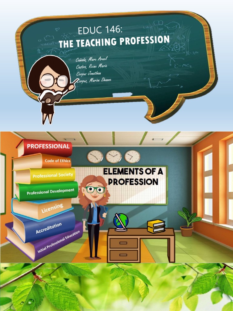 Teaching Profession: Elements of A Profession | PDF