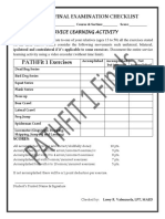 Pathfit 1 Exercises: Pathfit 1 Final Examination Checklist
