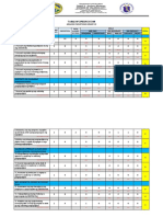 Table of Specification