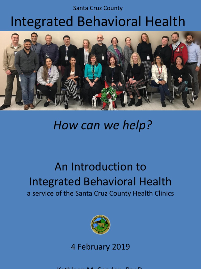 Santa Cruz County Integrated Behavioral Health Services | PDF ...