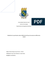 Aerodinâmica - Relatório - Prática - 08 - 09