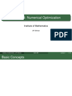 Math 288: Numerical Optimization: Institute of Mathematics
