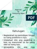 Pagsulat NG Posisyonng Papel