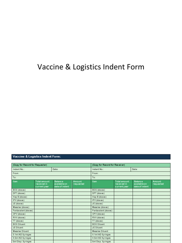 Indent Form | PDF | Drugs | Rtt