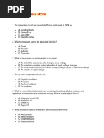 Microelectronics MCQs-Questions