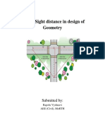 Role of Sight Distance in Design of Geometry
