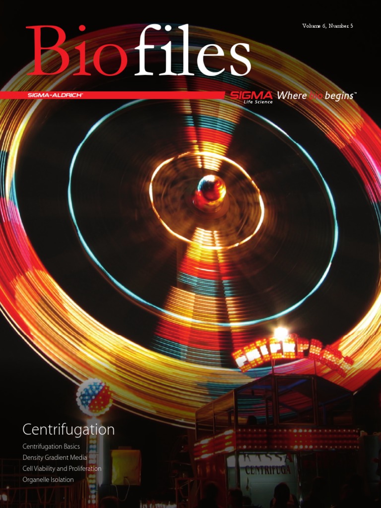 Biofiles v6 n5 | PDF | Centrifugation | Centrifuge