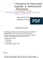 Follow-Up of Vasospasm by Transcranial Doppler Sonography in Subarachnoid Hemorrhage