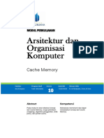 Arkom Modul 10 - Cache Memory