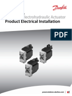 PVEA/H/S Electrohydraulic Actuator: Product Electrical Installation