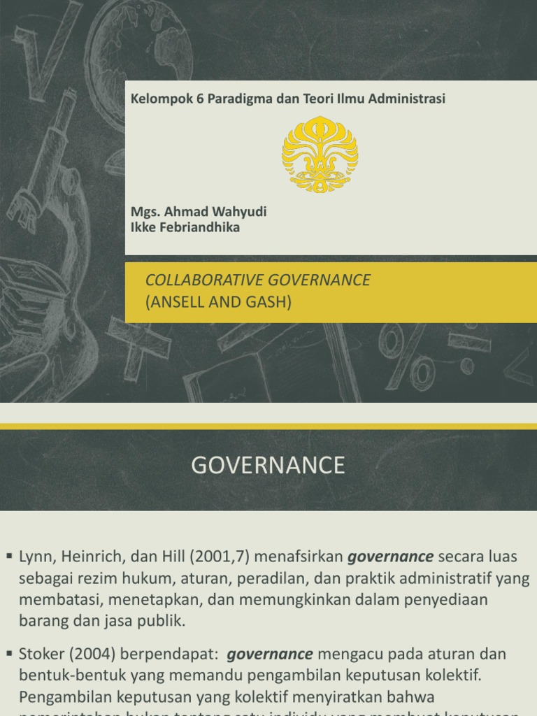 Presentasi Collaborative Governance | PDF