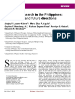 Shift Work Research in The Philippines: Current State and Future Directions