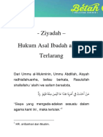 Hukum Asal Ibadah