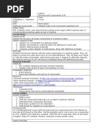 Computer Hardware Lesson Plan | PDF | Personal Computers | Desktop Computer