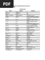 Japanese Basic Vocab and Expressions P1