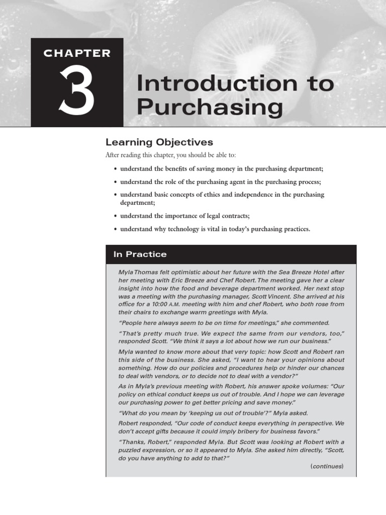Introduction to Restaurant Purchasing | PDF | Electronic Data ...