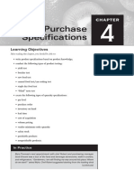 Chapter 4 - Purchase Specifications