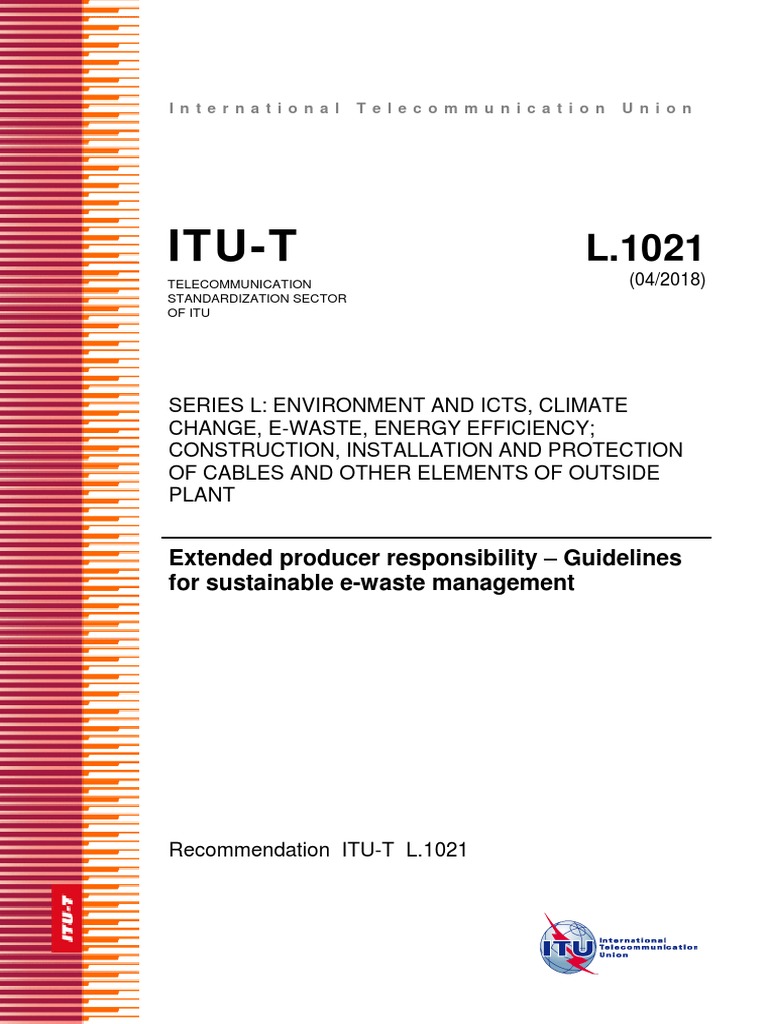 L.1021 Extended Producer Responsibility Guidelines For Sustainable