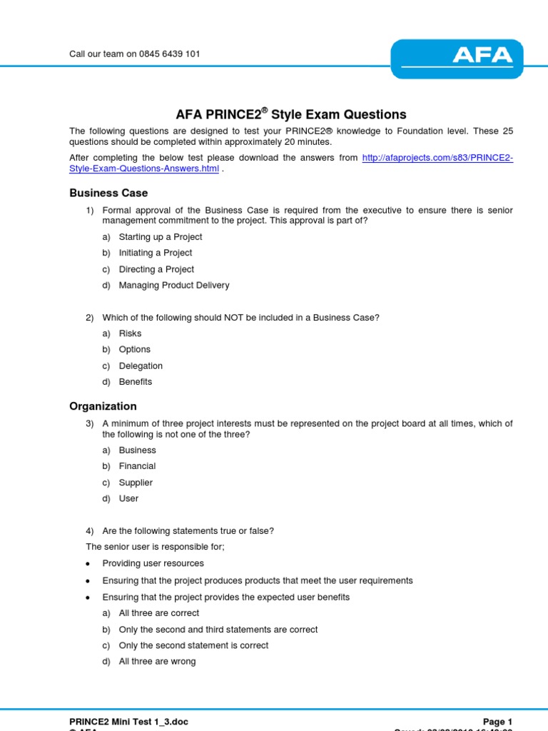 PRINCE2Foundation Deutsch Prüfung