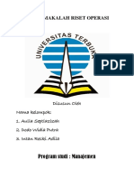 Tugas Makalah Riset Operasi PDF